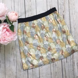 Fossil Sequin Skirt